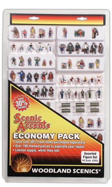 A2053 Assorted Figures Economy Pack 100+pc (HO Scale
