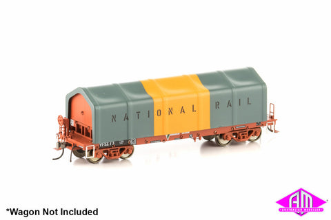 Tarpaulin Cover National Rail Orange/Grey Version 2 4 Pack AMA-6