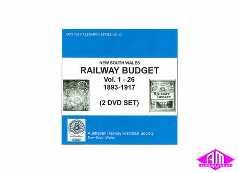 Australian Railway Historical Society, New South Wales - Railway Budget Vol. 1-26 (1893-1917) (Discontinued)