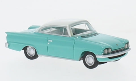 BOS87645 - Ford Consul Capri GT - Turquoise/White - RHD (HO Scale)
