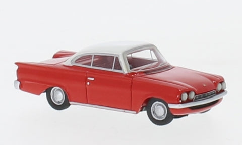 BOS87646 - Ford Consul Capri GT - Red/White - RHD (HO Scale)