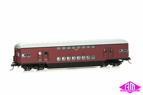 CH-TUL-2B Tulloch Double Deck Trailers T4915 & T4920 Indian Red with Low (Twin Pack)