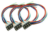 DCC Concepts DCC-8PF3 - Decoder Harness 8 Pin Female - 200mm (3 Pack)
