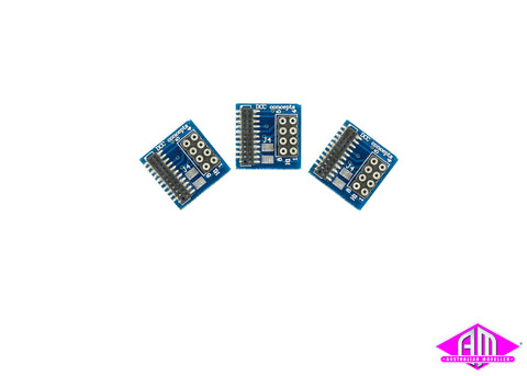 DCC Concepts DCC-218.6-3 - Decoder 21 to 8 Pin Adapter (3pc)