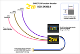 DCC Concepts DCD-ZN360.6 - Zen Black Decoder: Universal Easy to Fit 8-Pin Direct Decoder with 6 Functions
