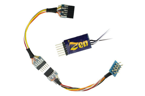 DCC Concepts DCD-ZN68.2 - Zen Blue+ Decoder: NEM651 6-Pin Direct & Harness, 2 Function