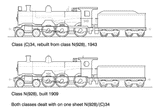 DS-C34 - 34 Class Steam Locomotive 4-6-0