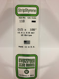 EG118 - Styrene Strip - 0.015 x 0.188 (10pc)