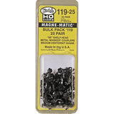 KD-119-25 - #119 SE Shelf Whisker Metal Coupler - Medium (9/32") Centerset Shank 25 pack (HO Scale)