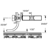 KD-119-25 - #119 SE Shelf Whisker Metal Coupler - Medium (9/32") Centerset Shank 25 pack (HO Scale)