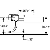 KD-141 - #141 Metal Self Centering Whisker Coupler - Long (25/64") Underset Shank 2pr (HO Scale)