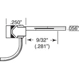 KD-142 - #142 Metal Self Centering Whisker Coupler - Medium (9/32") Overset Shank 2pr (HO Scale)