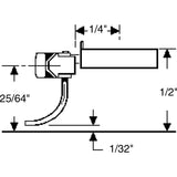 KD-145 - #145 Metal Self Centering Whisker Coupler - Short (1/4") Overset Shank 2pr (HO Scale)