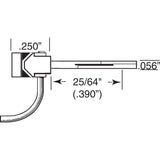 KD-146 - #146 Metal Self Centering Whisker Coupler - Long (25/64") Centerset Shank 2pr (HO Scale)