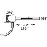 KD-148 - #148 Metal Self Centering Whisker Coupler - Medium (9/32") Centerset Shank 2pr (HO Scale)