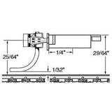 KD-178 - #178 "158 Scale" Metal Self Centering Whisker Coupler - Medium (9/32") Centerset Shank 2pr (HO Scale)