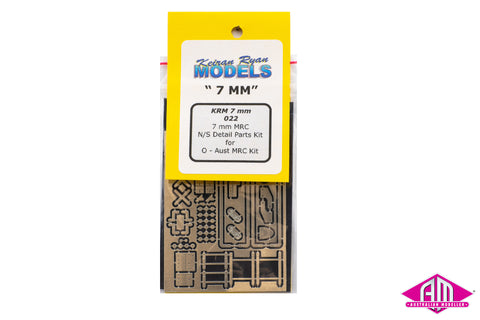 KRM-7022 - 7 mm MRC Detail Parts Kit for O - Aust MRC Kit (7mm Scale)