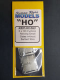 KRM-HO063 - Cyclone Fencing Small Gates without Barbed Wire - 8pc (HO Scale)