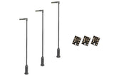 DCC Concepts LML-MSL - Modern Post Lamps - Grey - 3pcs (HO Scale)