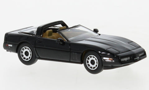 PCX870317 - Chevrolet Corvette C4 - Black - 1984 - Targa Roof (HO Scale)