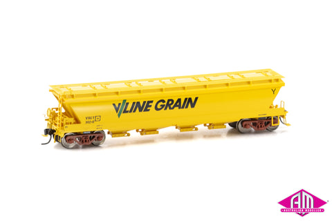 Powerline - VHGY Bogie Grain Wagon #VHGY-302-O V/Line (HO Scale)