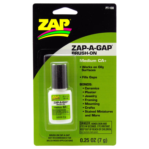 PT100 - Zap-A-Gap Adhesive CA - Brush On (7g)