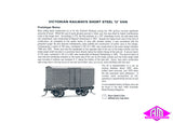 SE-R30P - Victorian Railways Short Steel U Van Kit - Without Trap Door (HO Scale)