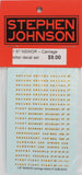 SJ-DCL - NSWGR Carriage Letter Decal Set (HO Scale)