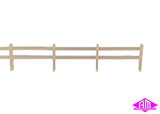 SJ-DPPRF - Post & Rail Fence 28cm Length (HO Scale)