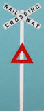 SJ-ECIX - Cast Iron Level Crossing Sign (HO Scale)