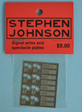 SJ-ESA - Signal Arms & Spectacle Plates (HO Scale)