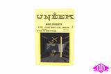 Uneek - UN-461 - Level Crossing Sign - Etched Brass (HO Scale)