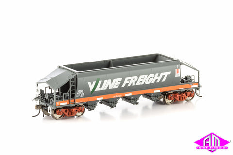 VHQF Quarry Hopper, Orange & Grey with V/Line Freight Logo, 4 Car Pack VHW-18