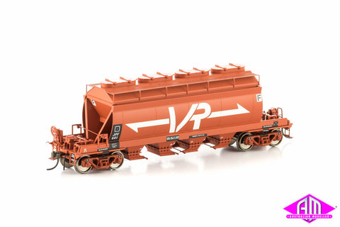 JPF Phosphate Hopper, Wagon Red with Large VR Logo, 4 Car Pack VHW-1