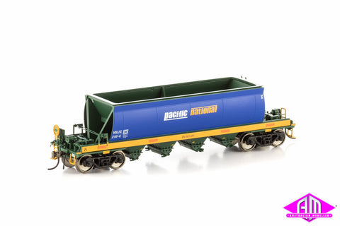 VHJX Quarry Hopper, Blue & Green with Pacific National Logo, Single Car VHW-24