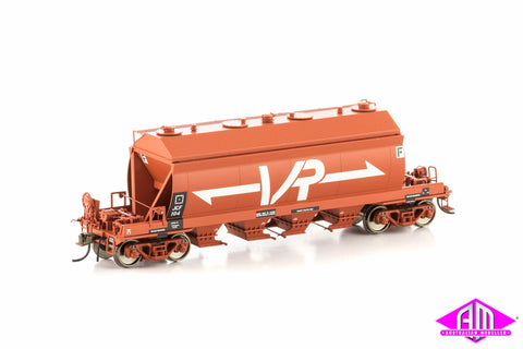 JCF Cement Hopper, Wagon Red with Large VR Logo, 4 car pack VHW-6