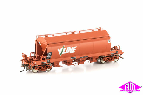 VHDY Cement Hopper, Wagon Red with V/Line Logo, 4 Car Pack VHW-7