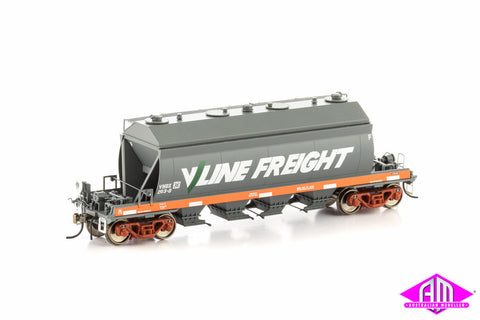 VHDX Dolomite Hopper, Orange & Grey with V/Line Freight Logo, 4 Car Pack VHW-9