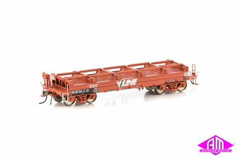 RCSX Coil Steel Wagon V/LINE Logo (NO tarp supports) 4 Car Pack VSW-12