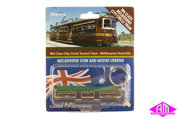 City Circle Tram Melbourne　 置物　オイルキューブ W6 Melbourne City Circle Tram (N Scale Keyring) – Australian Modeller