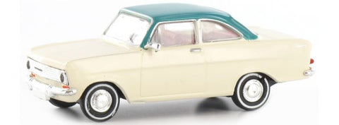 BK20328 - Opel Kadett A Coupe 1962-1965 - Teal & Beige (HO Scale)