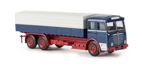 BK74614 - Büssing 12000 - Blue/Red with Cover (HO Scale)