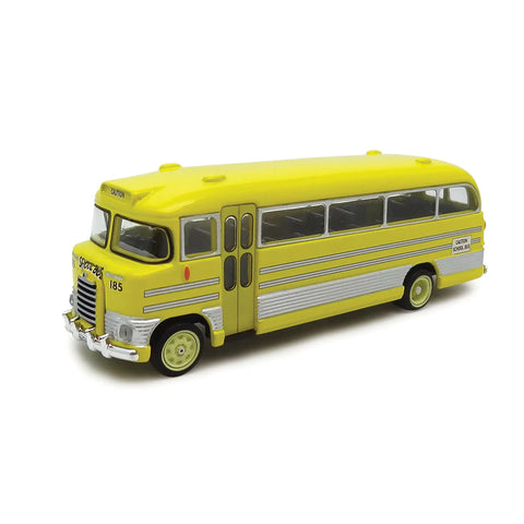 Road Ragers - 1957-59 Bedford SB Bus Yellow School Bus (HO Scale)