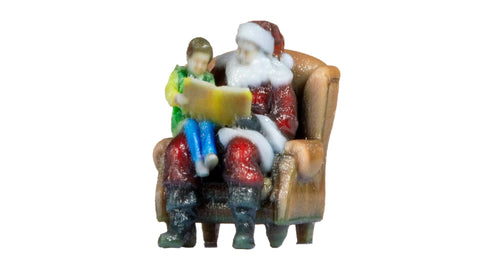 Noch 10702 - 3D Master - Father Christmas and Boy (HO Scale)