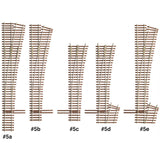 Micro Engineering - 14-715 - Turnout - Code 83 - #5C Lead Ladder - Right Hand (HO Scale)