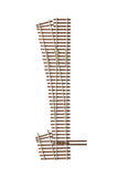Micro Engineering - 14-718 - Turnout - Code 83 - #5E Last Ladder - Left Hand (HO Scale)