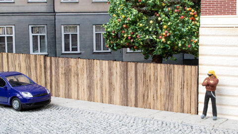 Noch 14213 - Laser-Cut Minis - Wooden Wall (HO Scale)