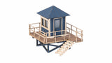 Noch 14265 - Laser-Cut Minis - Lifeguard Tower with Shark Fin (HO Scale)