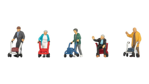 Noch 15549 - Senior Citizens with Walking Frames (HO Scale)