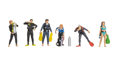 Noch 15848 - Figure Set - Divers (HO Scale)